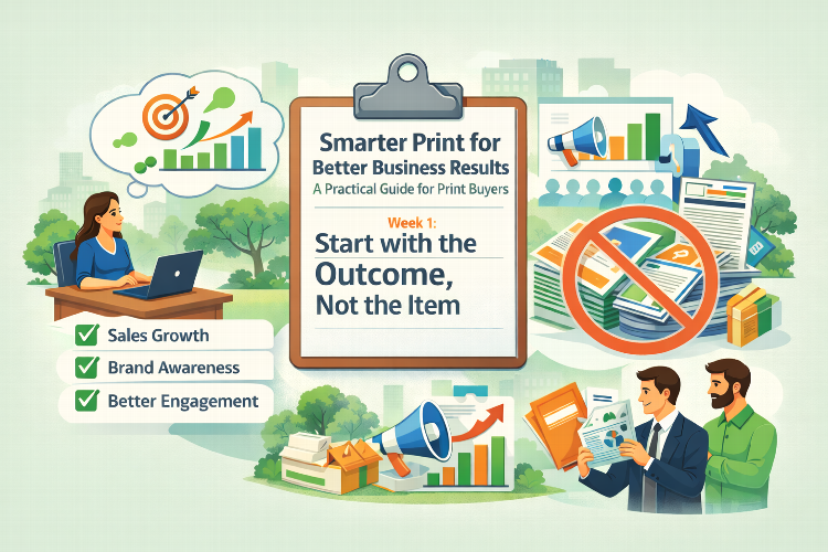 How to Brief Print That Drives Sales (Not Just Delivers Materials) Part 1. This practical guide shows print buyers how to brief more effectively, reduce waste, control cost and ensure print genuinely supports sales and marketing objectives.